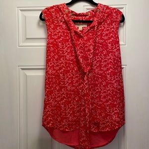 Michael Kors sleeveless red top